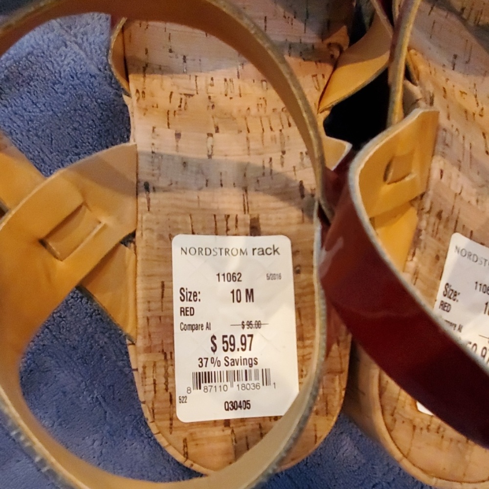 Kork Ease Size 10 Cranberry Sandal 3 in Heel